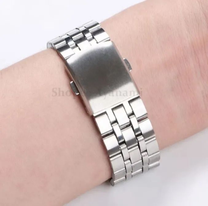 Pulseira de relógio em aço inoxidável de 20mm - Foto 2
