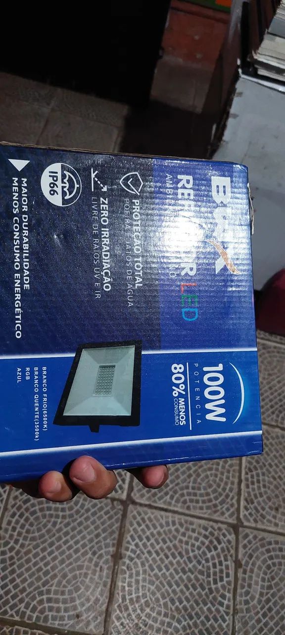 Refletor  100 Watts  Led - Novo
