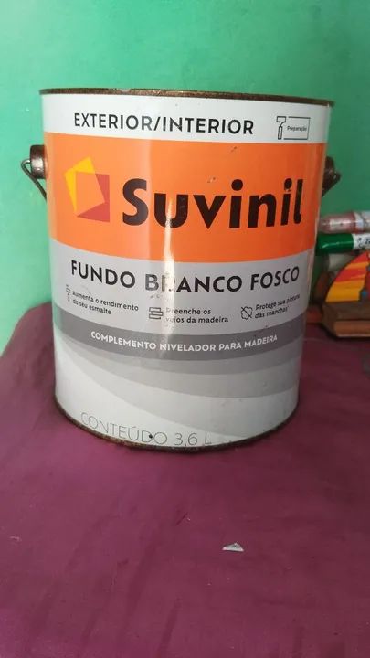 Galão Tinta Branco Fosco 3,6L - SUVINIL - Foto 3