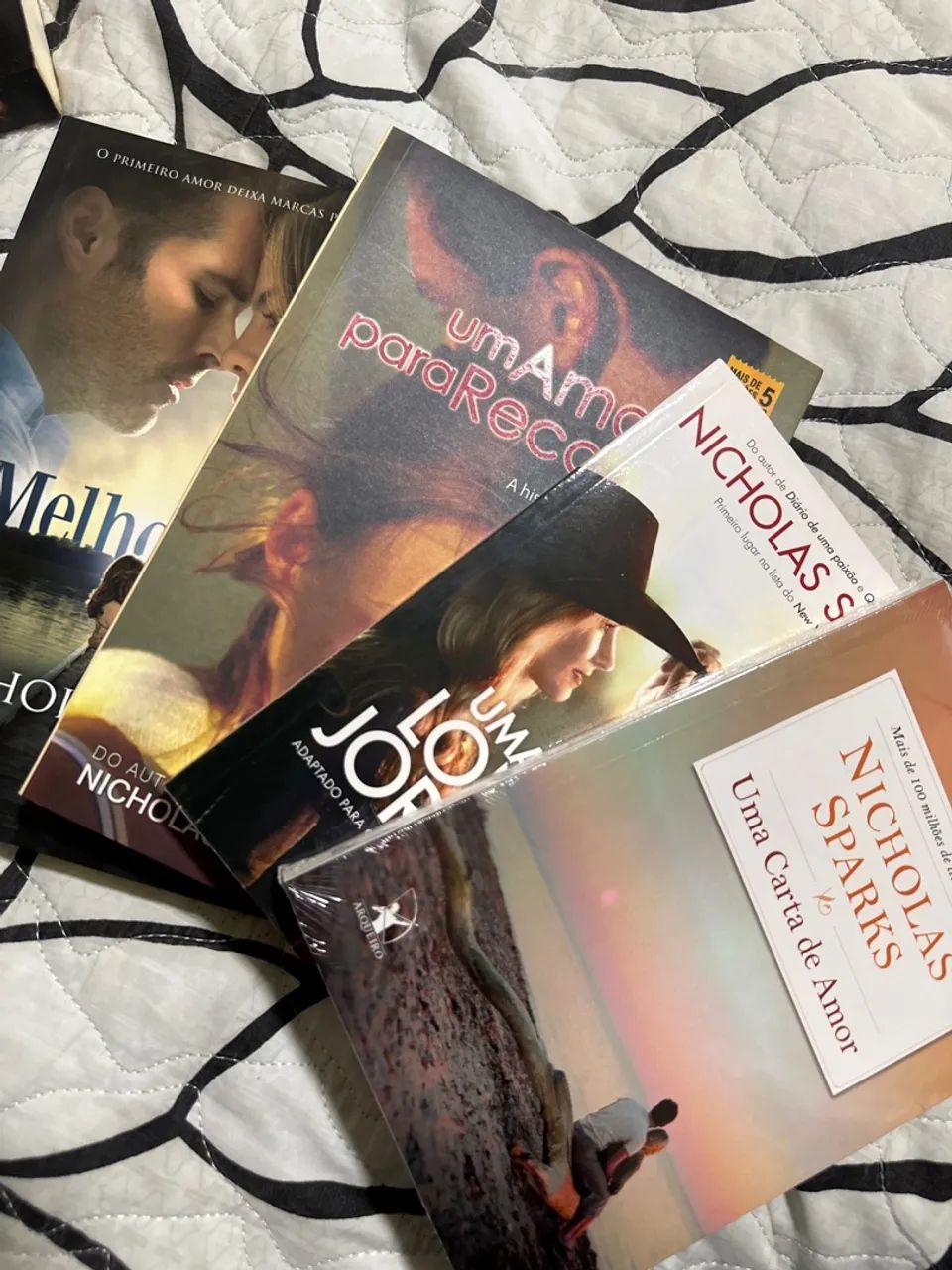 Livros de Nicholas Sparks - Uma Carta de Amor, Uma Longa Jornada e Um Amor para Recordar