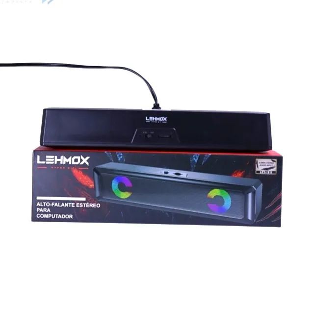Alto Falante Estéreo Para Computador Soundbar Lehmox Ley-1911 - Foto 2