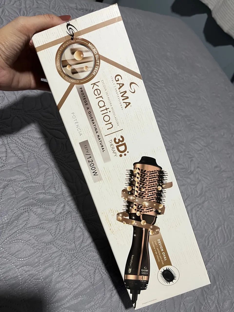 Secador Modelador Gama Italy Keraion 3D 1200W