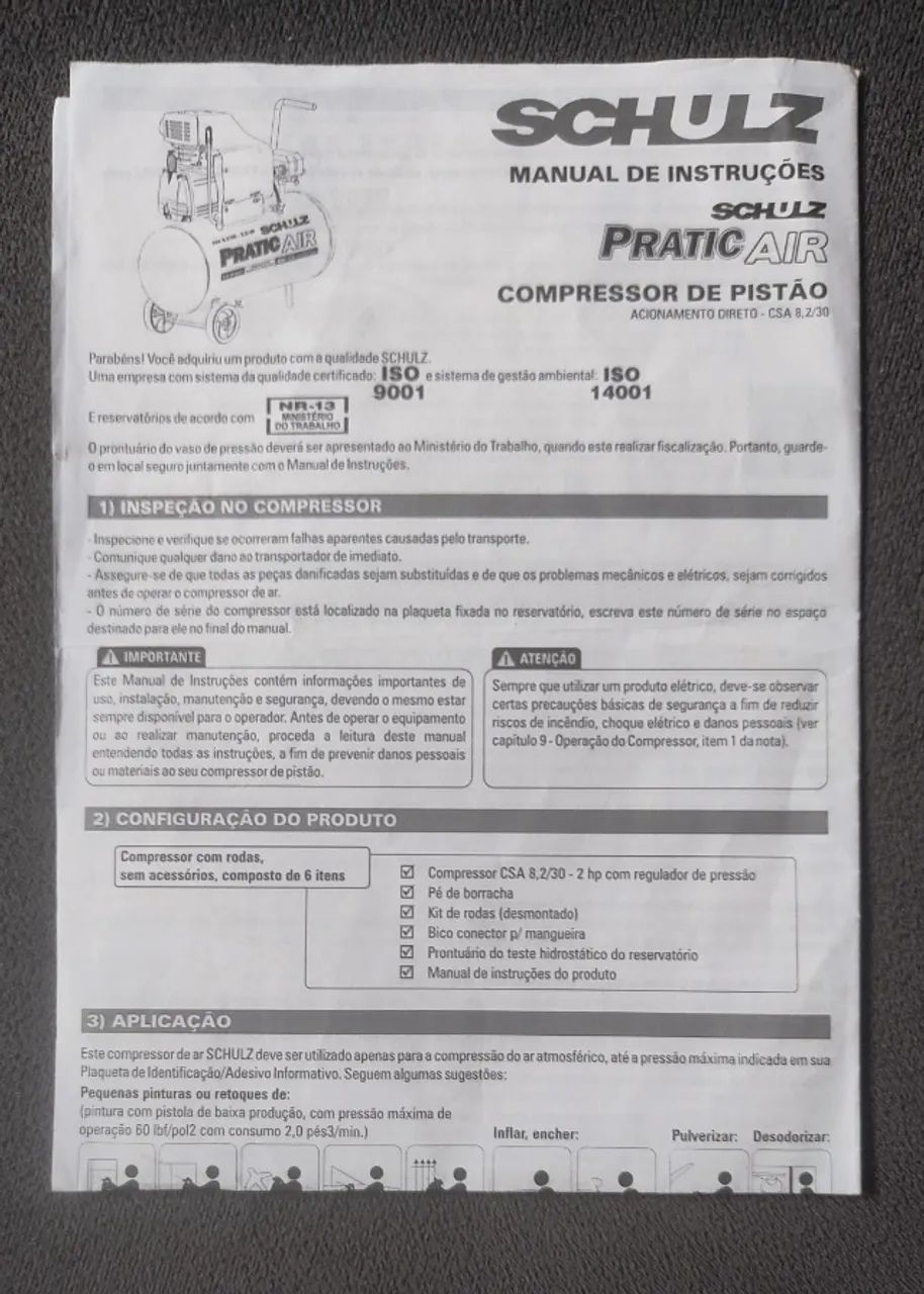 Compressor de Ar Schultz  - Foto 6