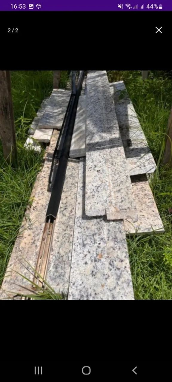 Soleiras Granito Bege Claro - Mais de 15 peças - Foto 2