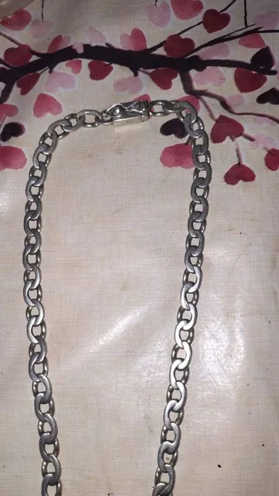 Cordão de prata 8 mm 70cm prata 950 - Foto 3