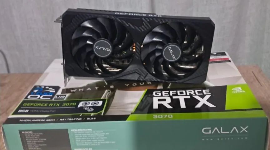 Oportunidade! Placa de Vídeo Galax NVIDIA GeForce RTX 3070 OC 8GB GDDR6 Semi-nova - Foto 3