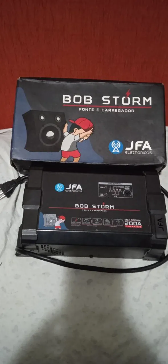 Fonte e Carregador BOB STORM JFA 200A