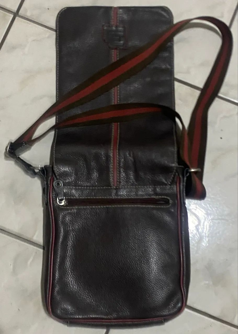 ? Bolsa Transversal Masculina em Couro ? Estilo Clássico e Sofisticado por R$ 79,99 - Foto 2