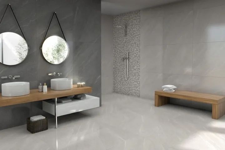 Porcelanato Limestone Grigio Rústico