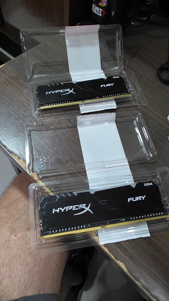 16GB Memória RAM HyperX Fury DDR4 RGB 2x8GB 3200MHz Preto