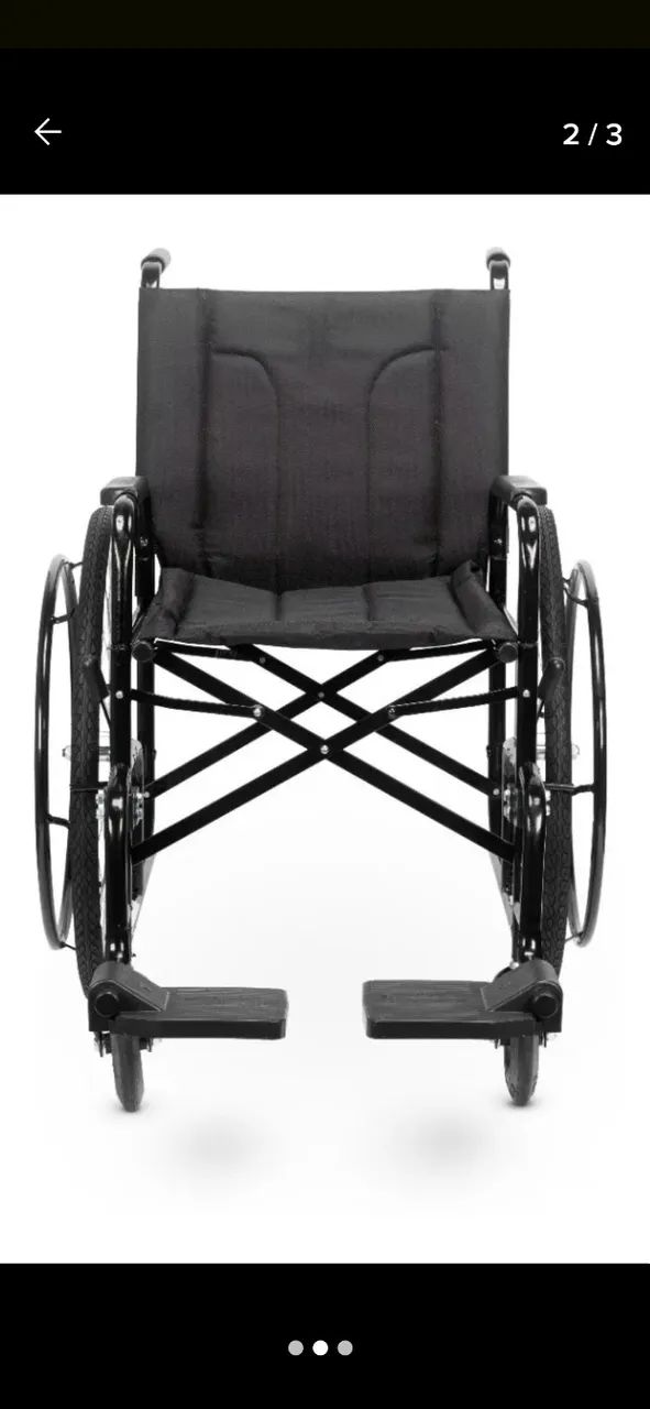 cadeira de rodas cds m2000 pneus infláveis novíssima usada 1 vez estabelecimento comercial - Foto 7