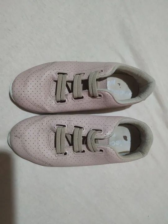 Tênis moleca  Rosa Feminino - Foto 2