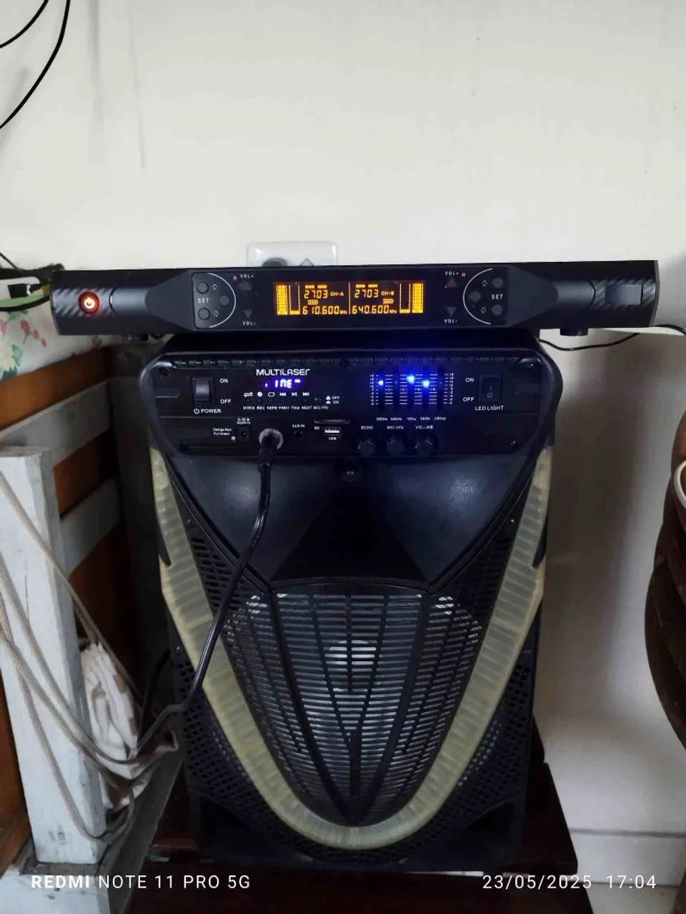 Microfone Profissional sem Fio DUPLO ECOPOWER EP-M601 - Foto 4