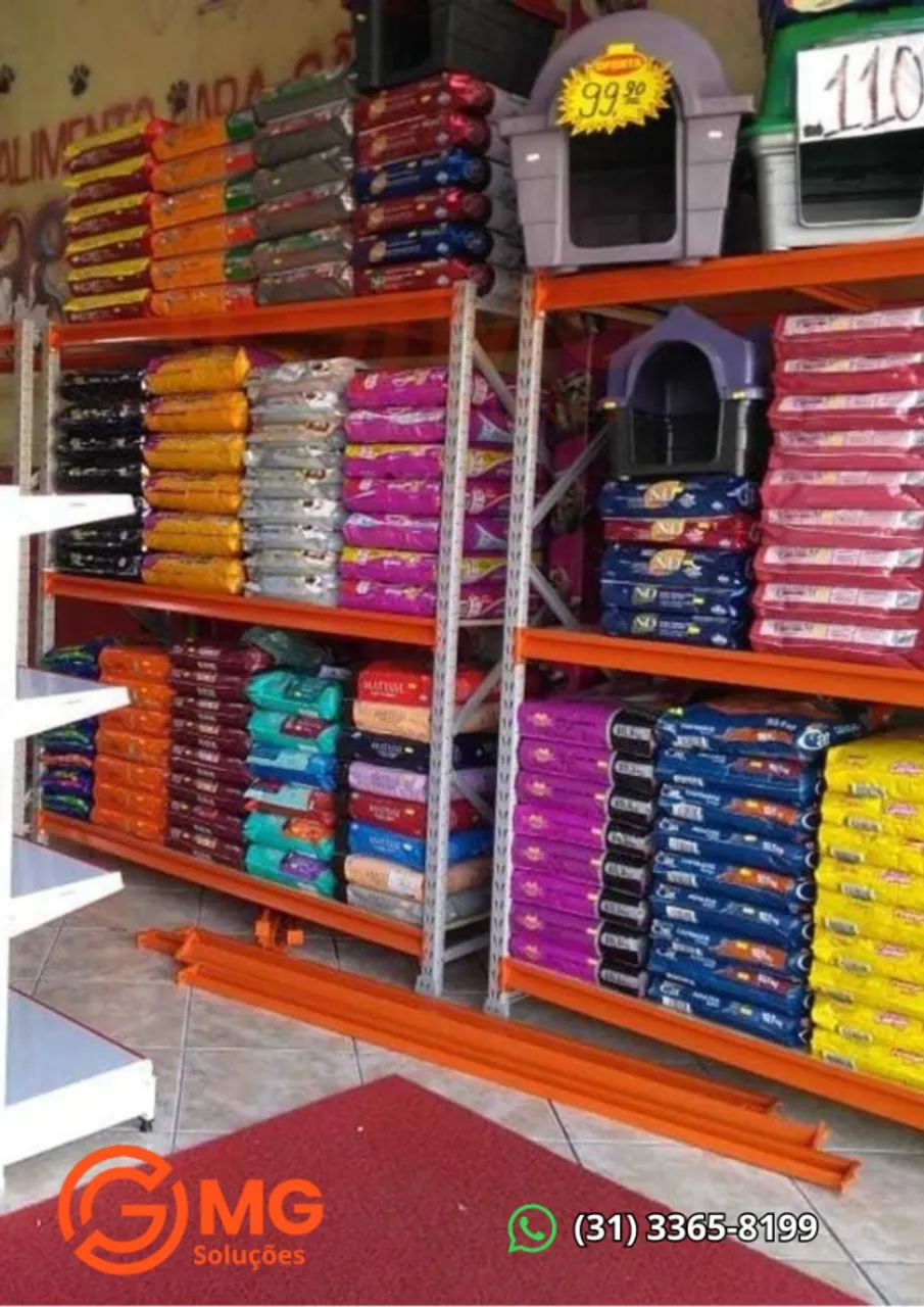 Prateleira de Aço para Ração