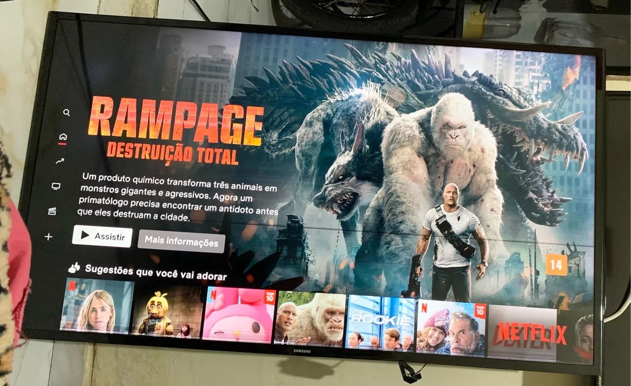 Smart TV - Samsung 48 polegadas apenas com uma linha como mostra nas fotos  - Foto 4