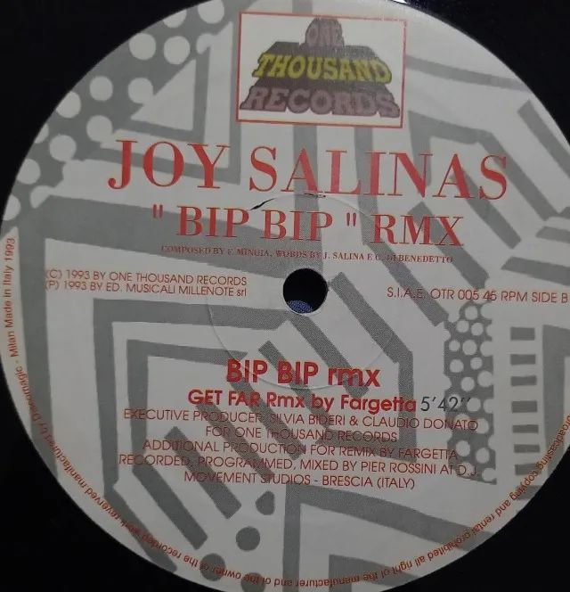 Disco de Vinil LP Joy Salinas "BIP BIP" Fargetta RMX - Foto 3