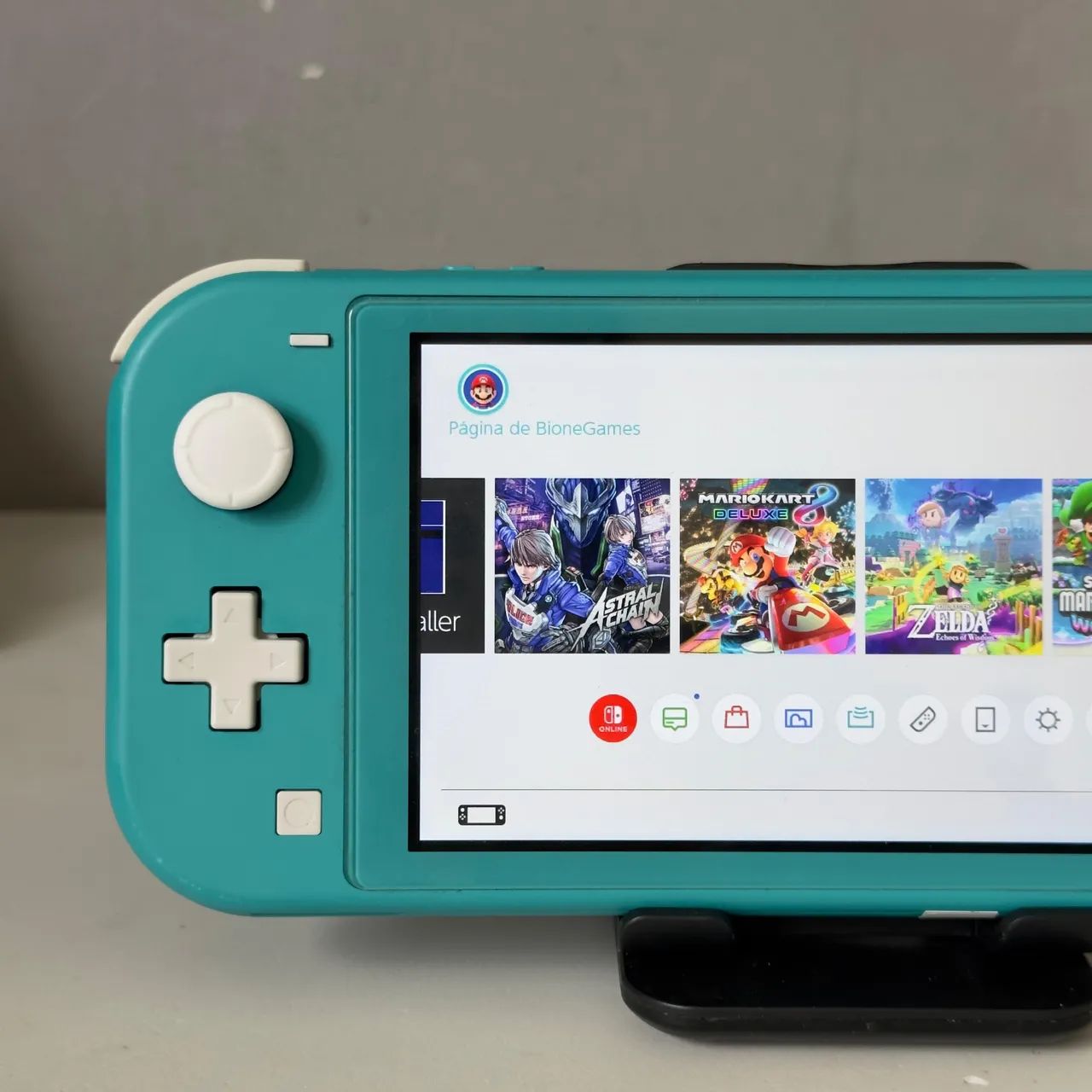 Nintendo Switch Lite Turquesa Desbloqueado 128g Usado (sem carregador /caixa)  - Foto 2