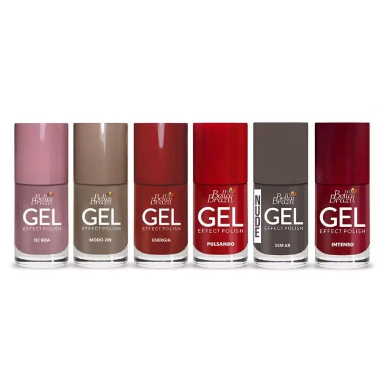 Bella Brazil Gel Effect Nail Polish Set (6 pcs)