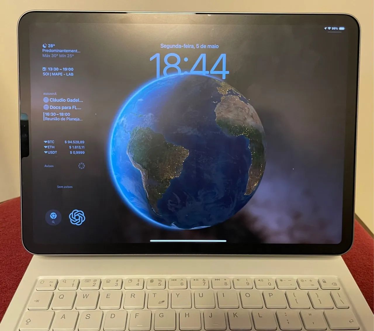 iPad Pro M2 128gb 11? + capa tecladoa