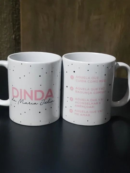 Caneca personalizada convite dindos padrinhos baby - Foto 3