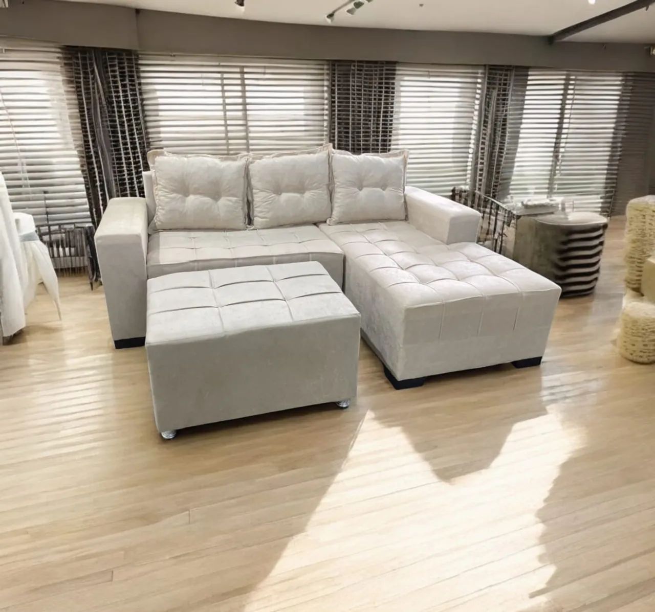 Sofá cama tecido Suede 1100 