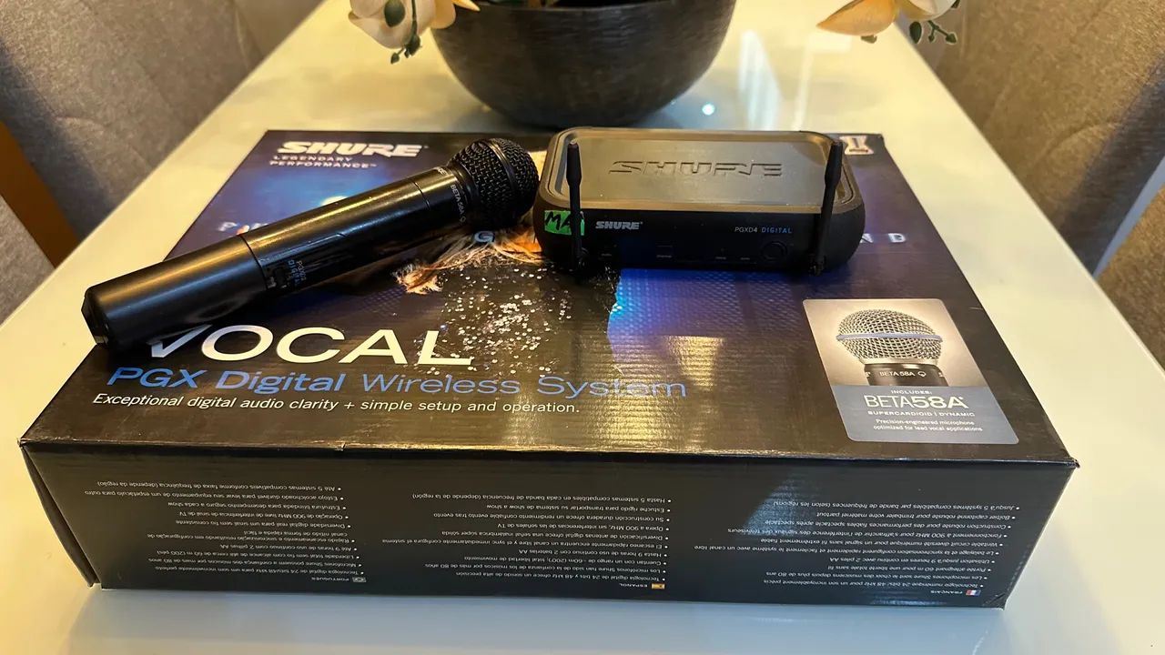 Microfone Sem Fio Shure Beta 58A - Único Dono - Foto 2