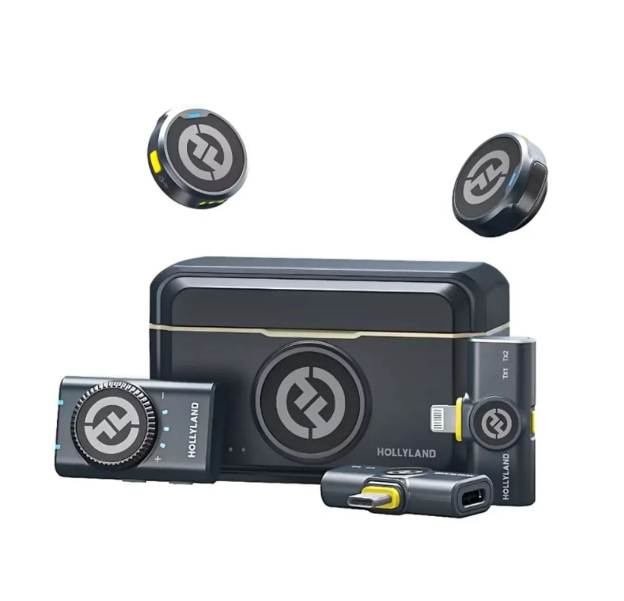 Hollyland Lark M2 Microfone De Lapela Sem Fio<br>Versão Combo