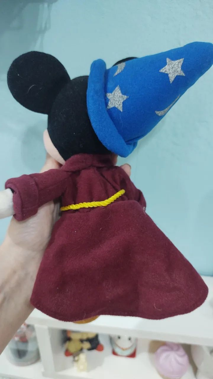Mickey Mouse Fantasia Fantasy de Pelúcia Original Disney  - Foto 5