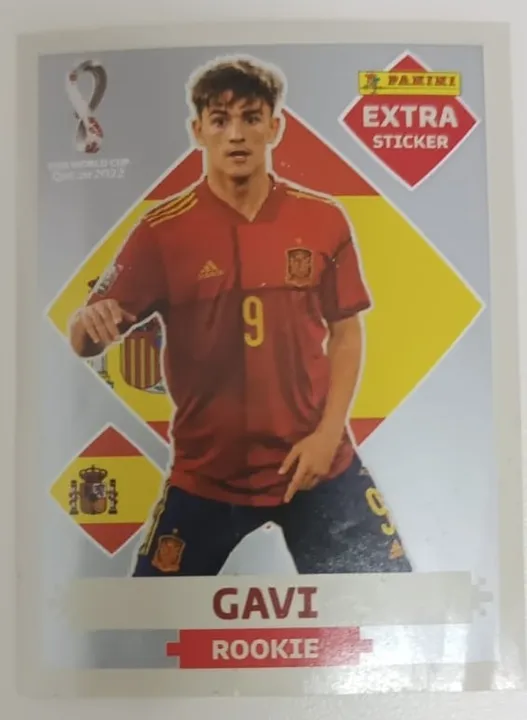 Figurinha Gavi - Legend Bordo Rara Copa Do Mundo 2022 - Gavi