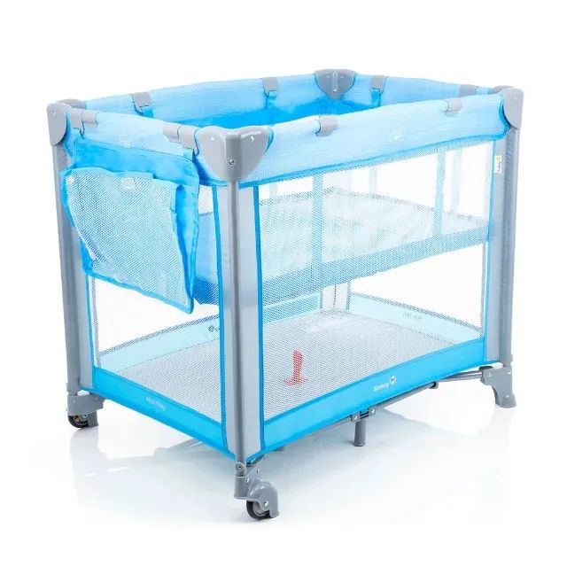 Berço Desmontável Mini Play Safety 1st - Pop Blue - Foto 5