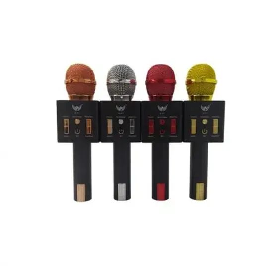 Microfone Karaoke Youtuber Sem Fio Bluetooth C Caixa De Som - Foto 3