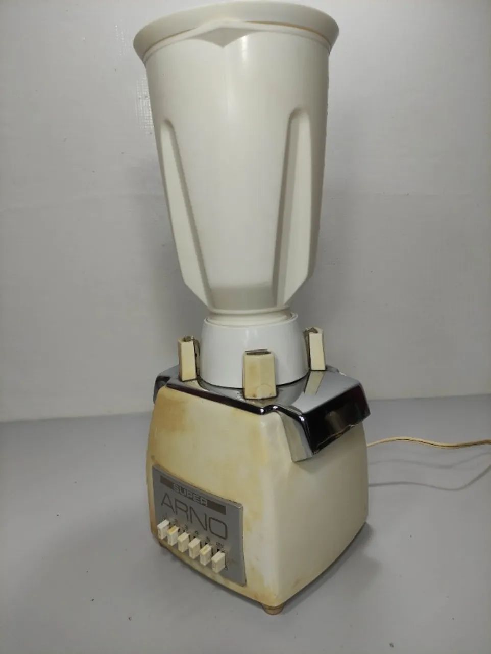 Liquidificador Arno Super Antigo 110v Funcionando 240w Lcb - Branco (Usado) - Foto 2