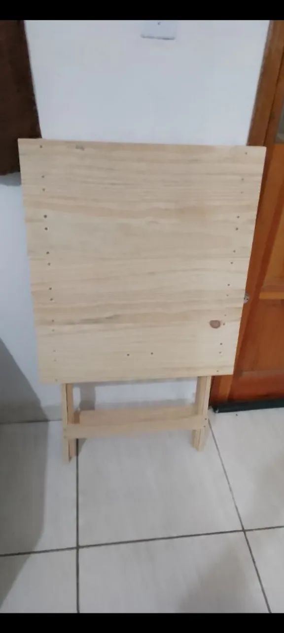 Mesa dobrável de madeira - Foto 4