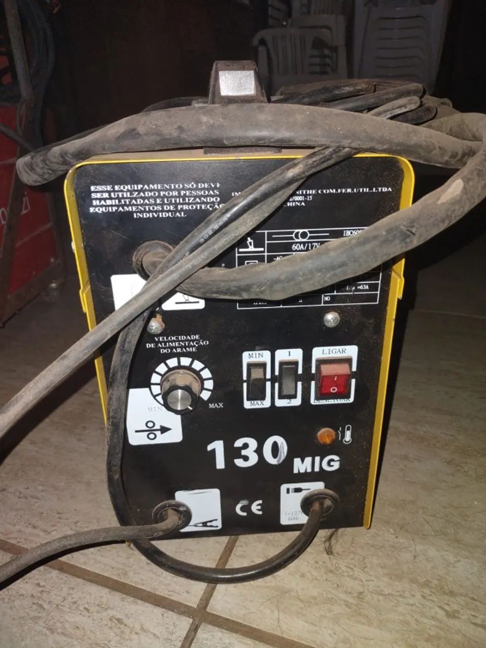 Maquina de solda De eletroudo Bambozzi NM250 e Maquina de solda MIG zenithe 130 - Foto 3