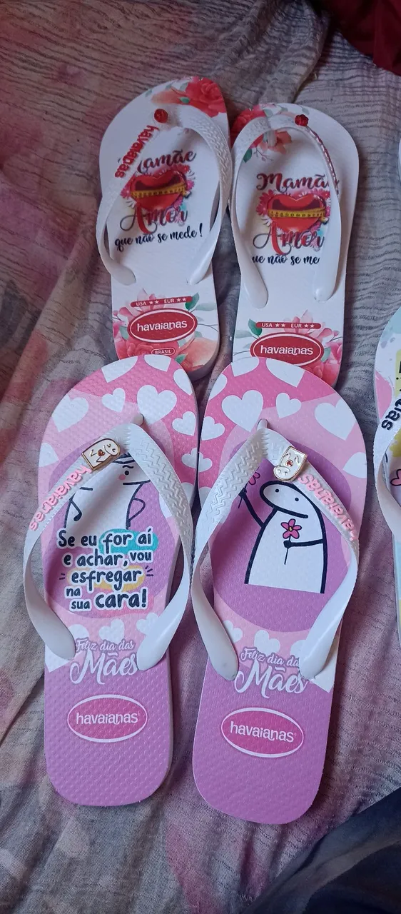 Chinelos Havaianas Dia das Mães e havaianas da Minnie Stitch Farm 
