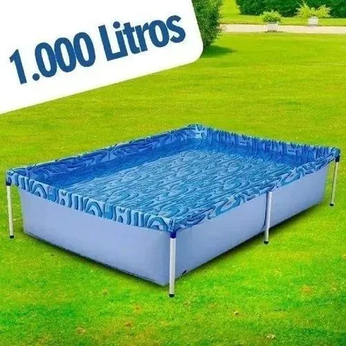 Piscina Retangular 1000 litros - Entrega das 9 até 22hrs