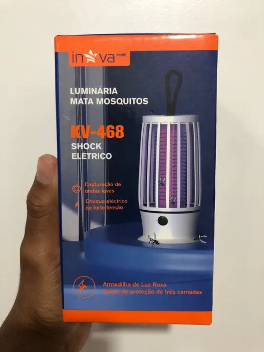 Luminária Mata Mosquitos Inova Prime KV-468 - Shock Elétrico - Foto 2
