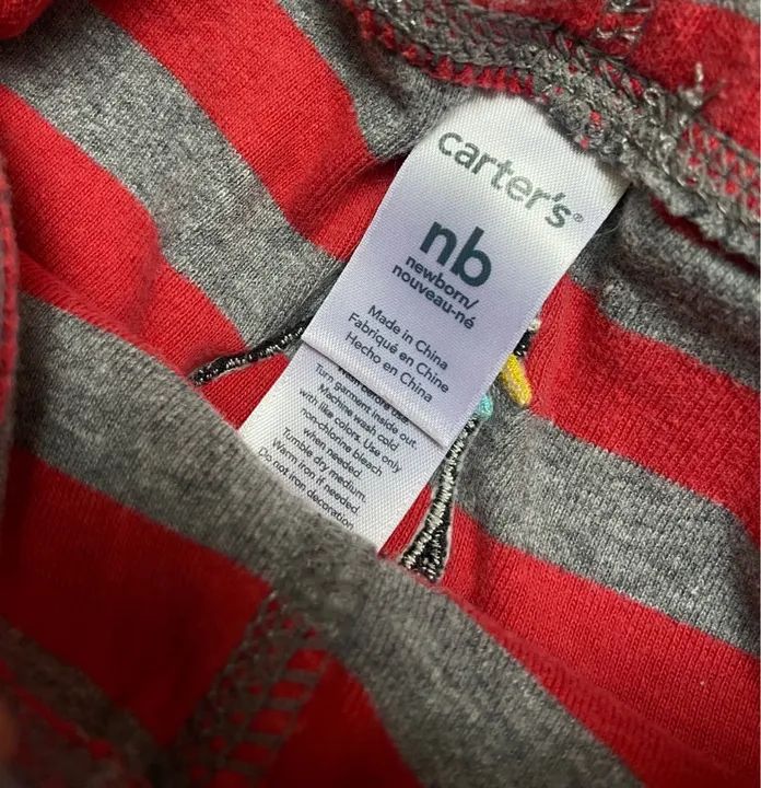 Dupla carters rn bebe menino body e calça pinguim - Foto 3