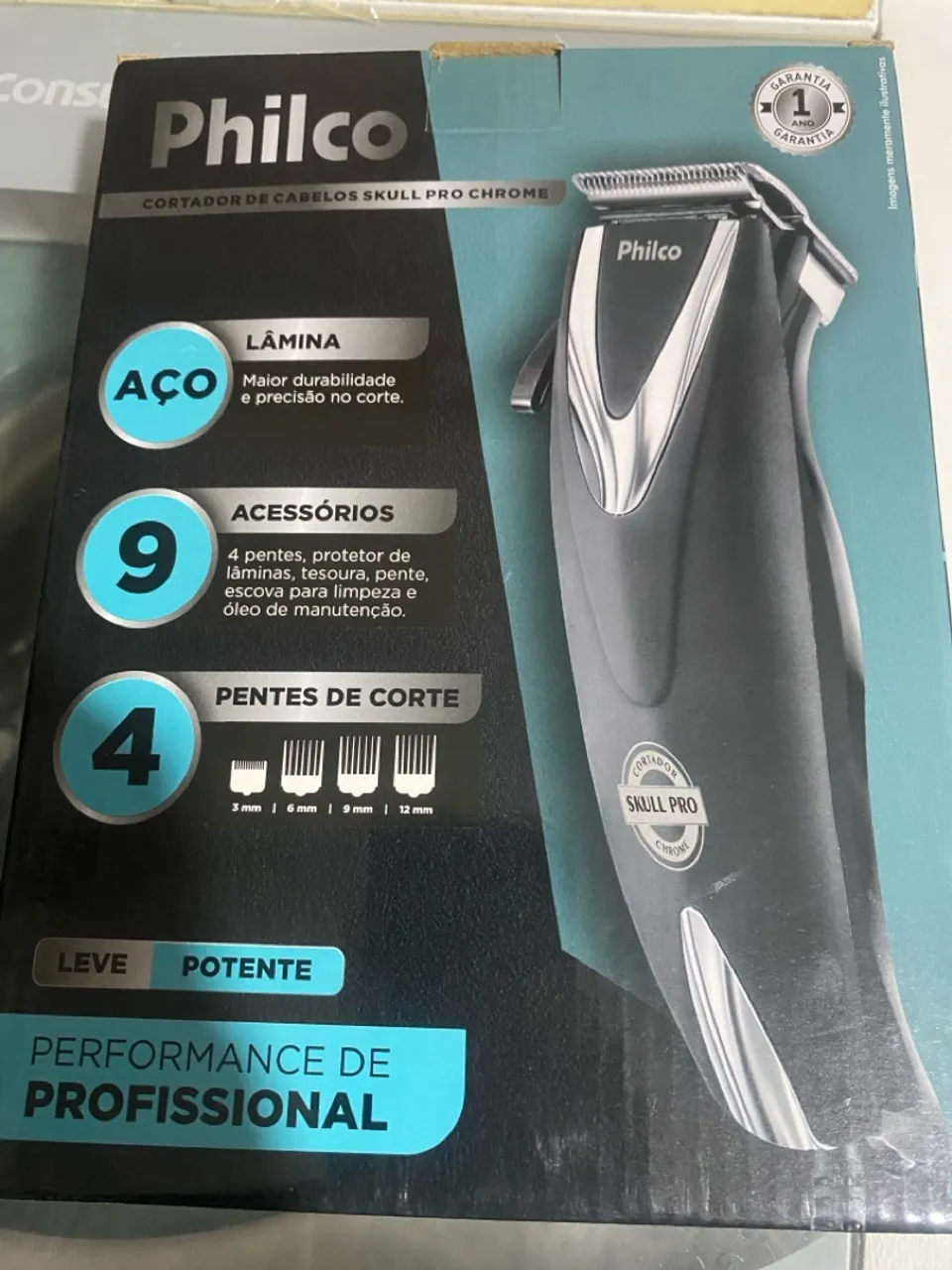 Cortador de Cabelos Philco Skull Pro Chrome