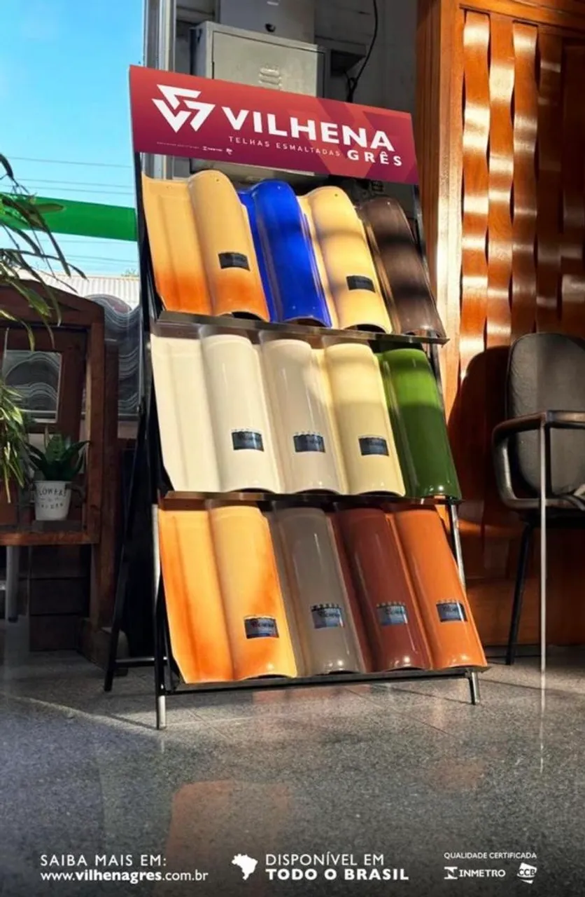 Telhas Esmaltadas Gres Vilhena - Variedade de Cores