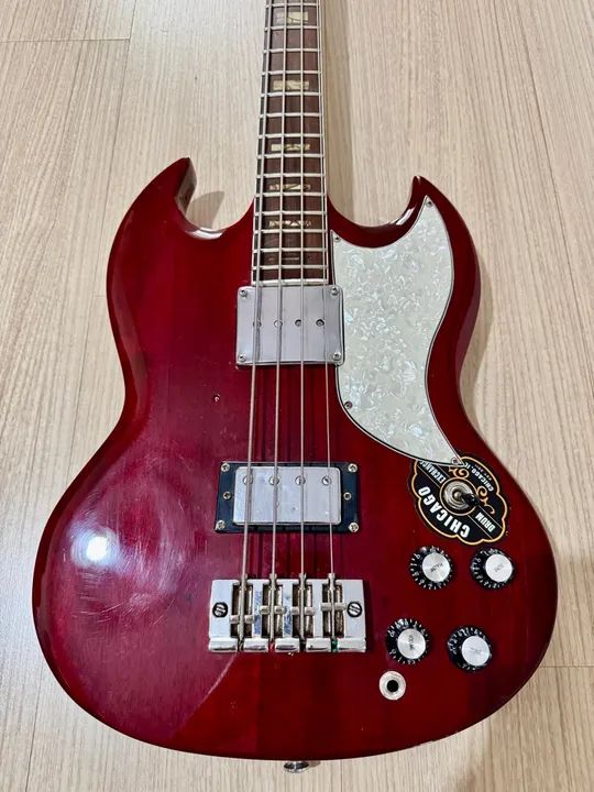 Baixo Giannini SG década 70 raríssimo  - Foto 2