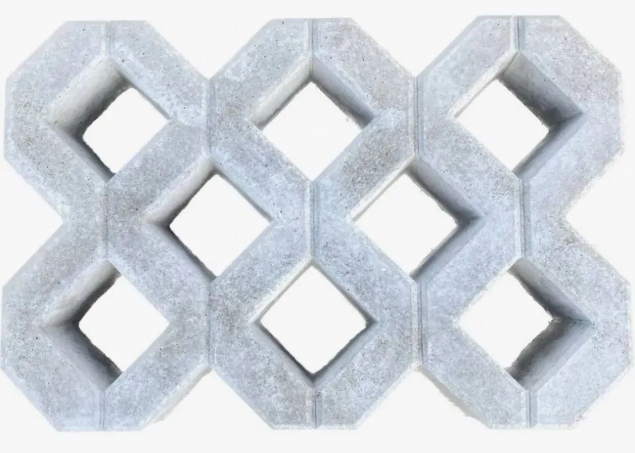 Concregrama 8 furos - 12 unidades 60x40x10