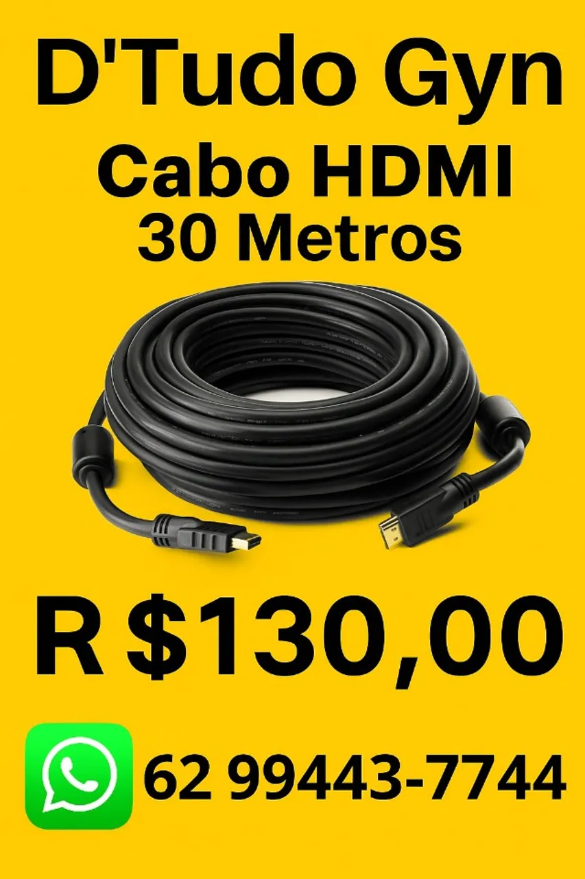 Cabo HDMI de 30 Metros