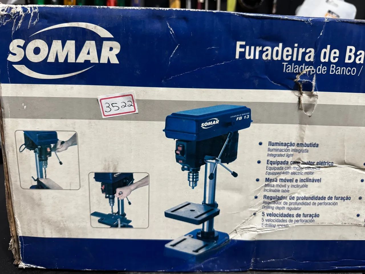Furadeira de Bancada SOMAR