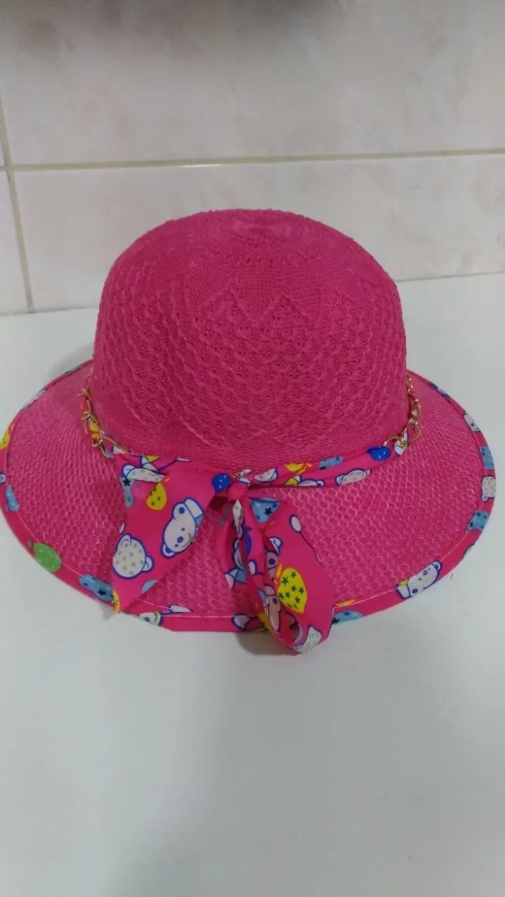 Chapéu de Praia Infantil com Jugular 