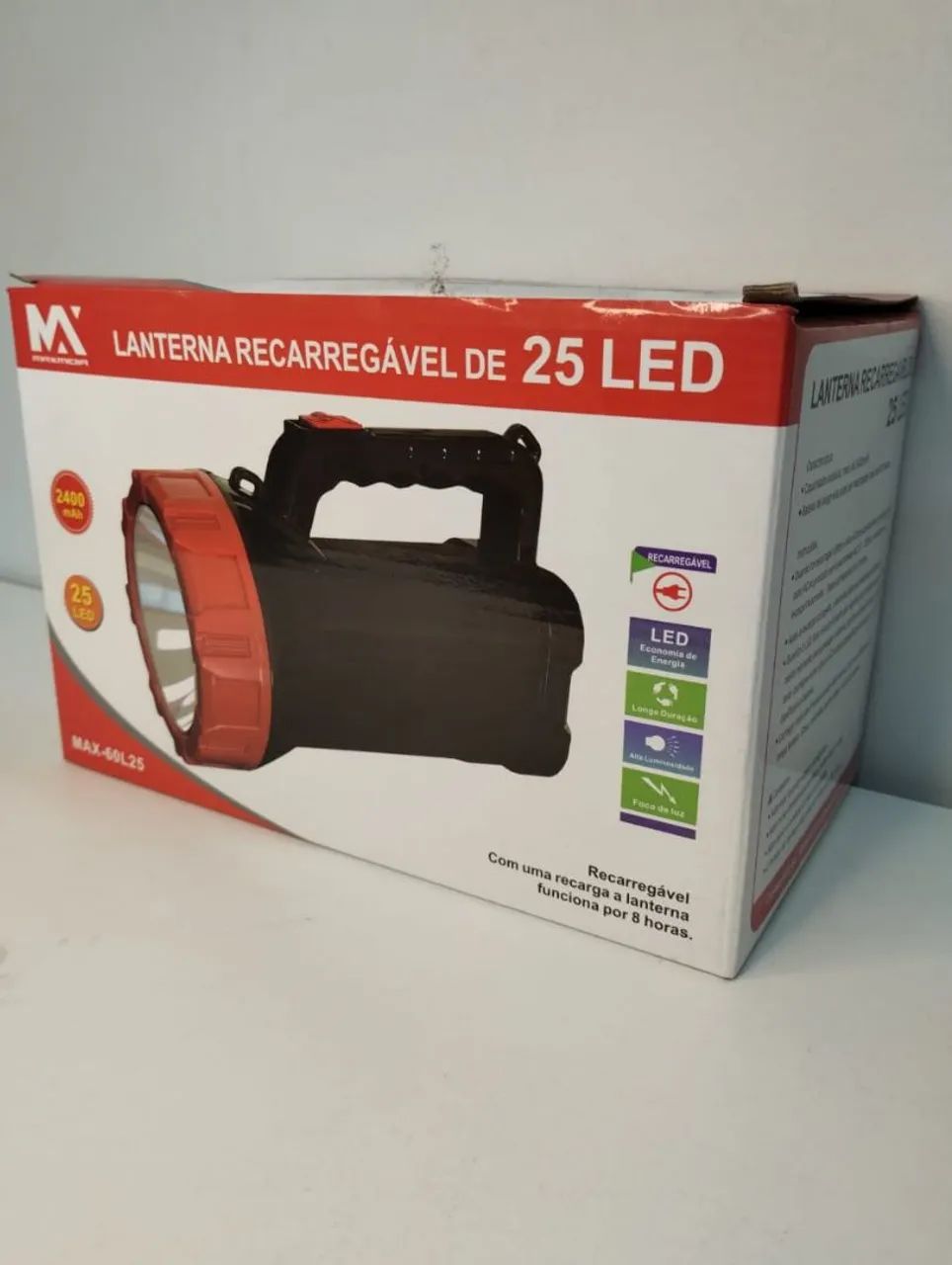 Lanterna Recarregável MAX-60L25 - Foto 2
