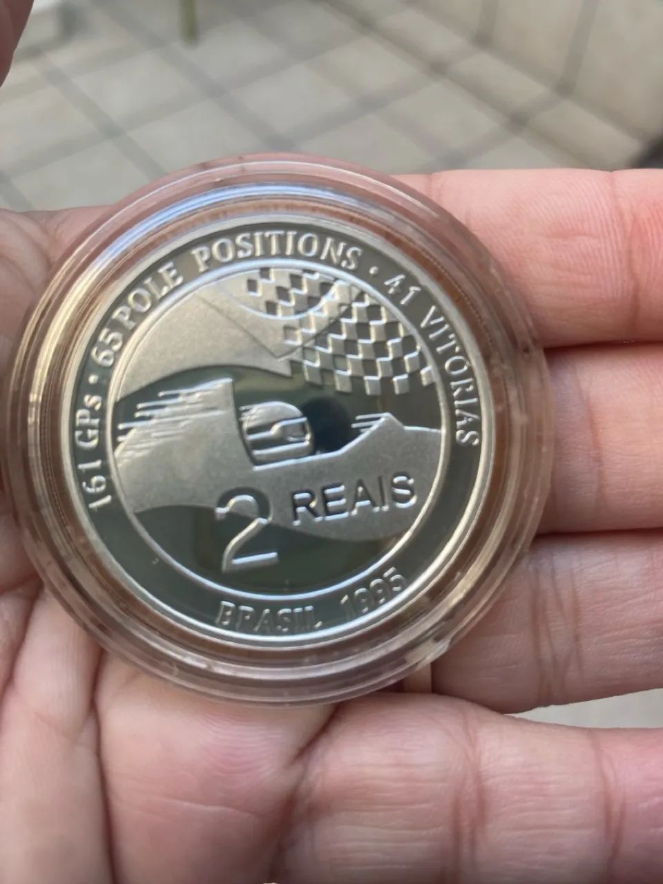 Moeda comemorativa Ayrton Senna 2 Reais 1995