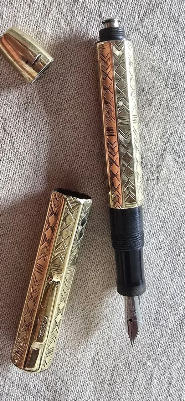 Caneta ouro 18k antiga - Foto 3