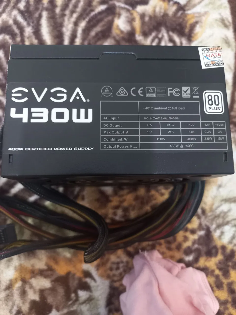 Fonte EVGA 430W 80 Plus