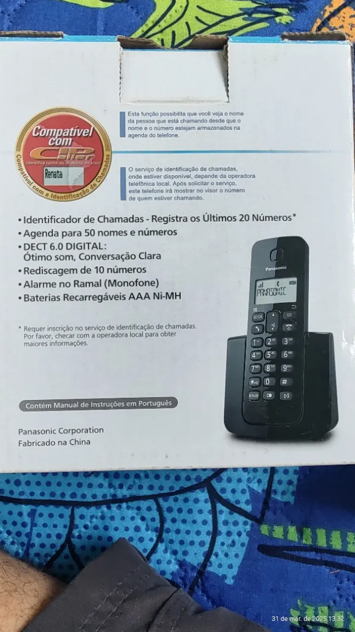 Telefone sem fio Panasonic